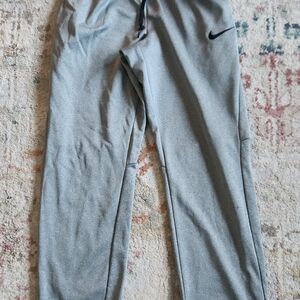 Nike Gray Joggers with Black Logo